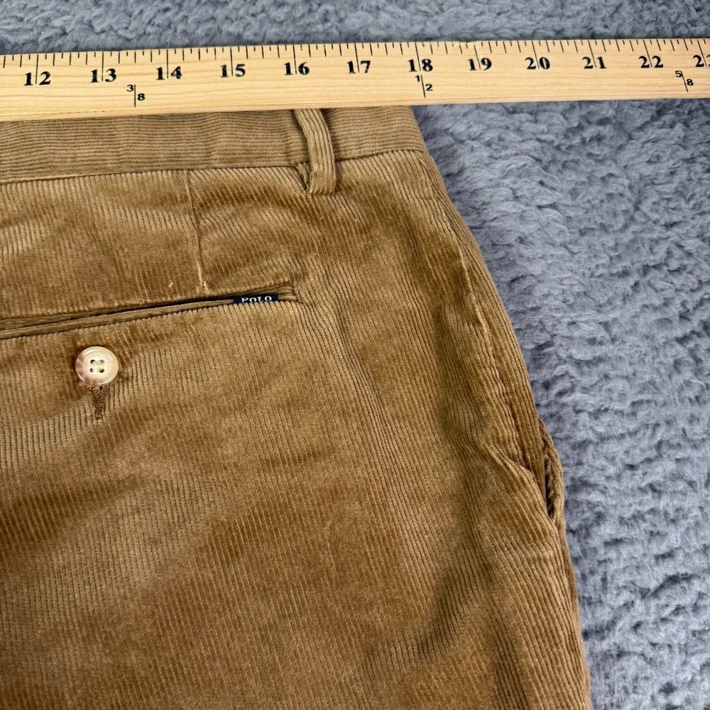 Polo Ralph Lauren Pants Mens 36x31 Brown Stretch Classic Fit Corduroy Chino